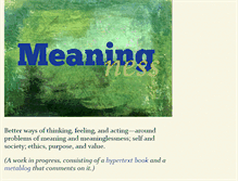 Tablet Screenshot of meaningness.com